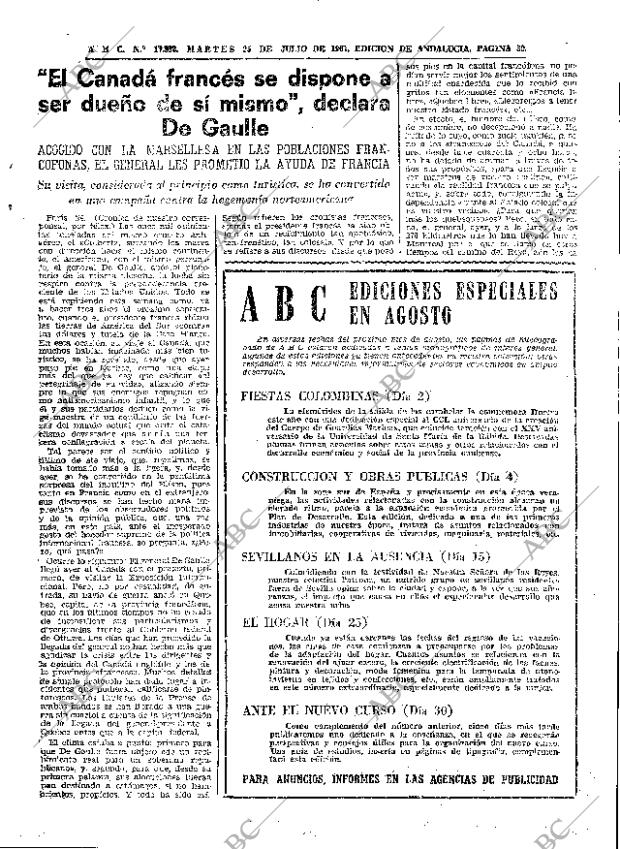 ABC SEVILLA 25-07-1967 página 39