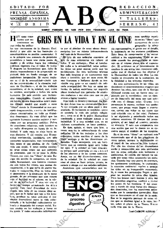 ABC MADRID 26-07-1967 página 3
