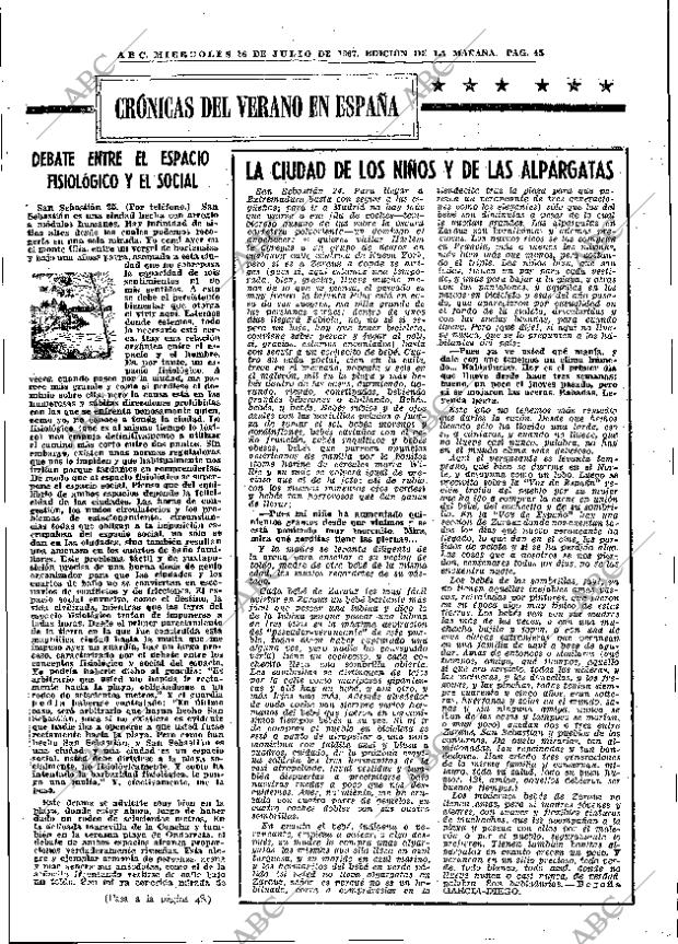 ABC MADRID 26-07-1967 página 45