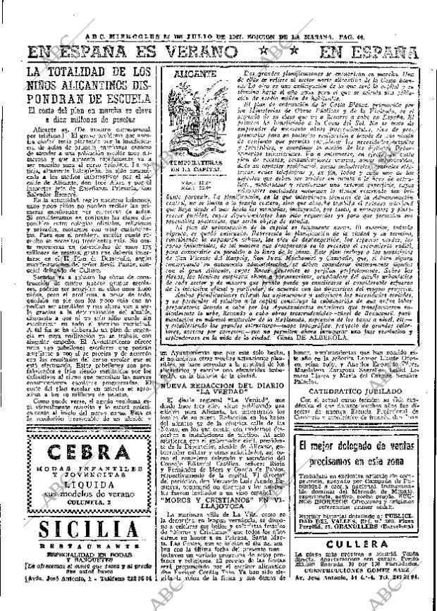 ABC MADRID 26-07-1967 página 46