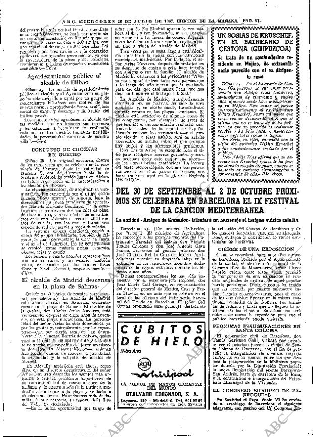 ABC MADRID 26-07-1967 página 51