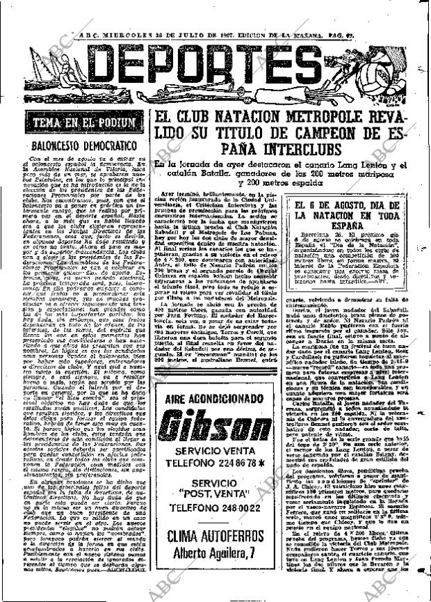 ABC MADRID 26-07-1967 página 69