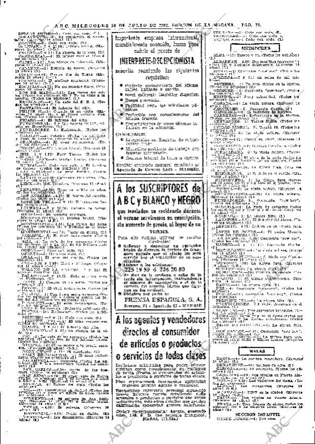 ABC MADRID 26-07-1967 página 78