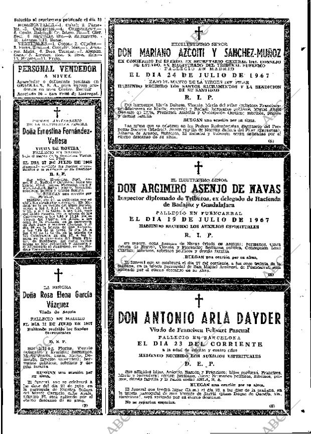 ABC MADRID 26-07-1967 página 89