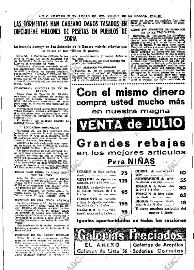 ABC MADRID 27-07-1967 página 43