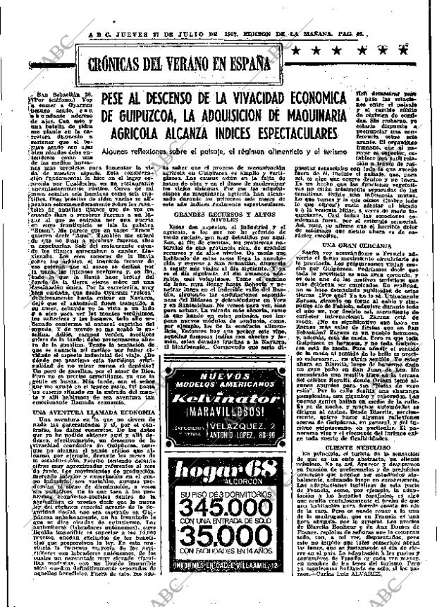 ABC MADRID 27-07-1967 página 45