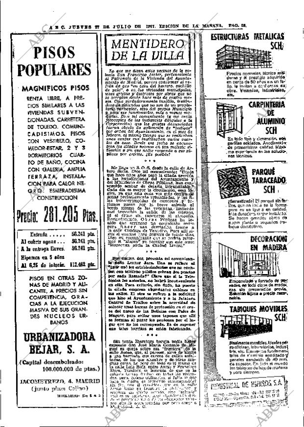 ABC MADRID 27-07-1967 página 58