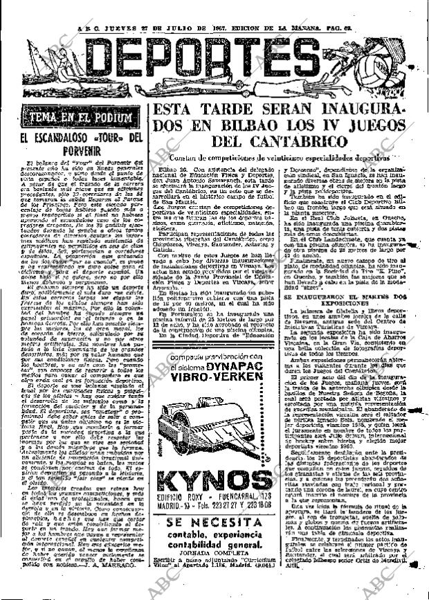 ABC MADRID 27-07-1967 página 69