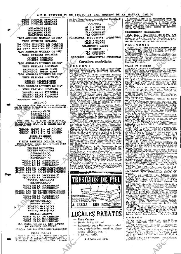 ABC MADRID 27-07-1967 página 74