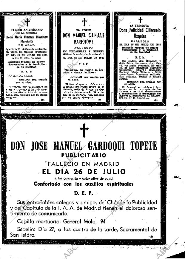 ABC MADRID 27-07-1967 página 89