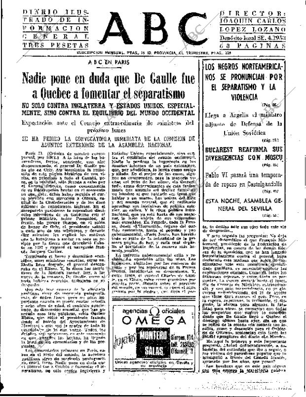 ABC SEVILLA 28-07-1967 página 23