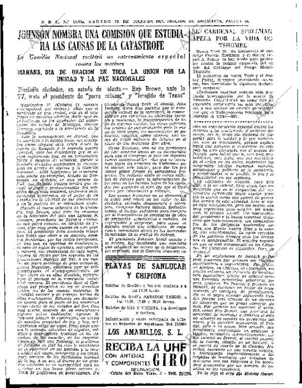 ABC SEVILLA 29-07-1967 página 19
