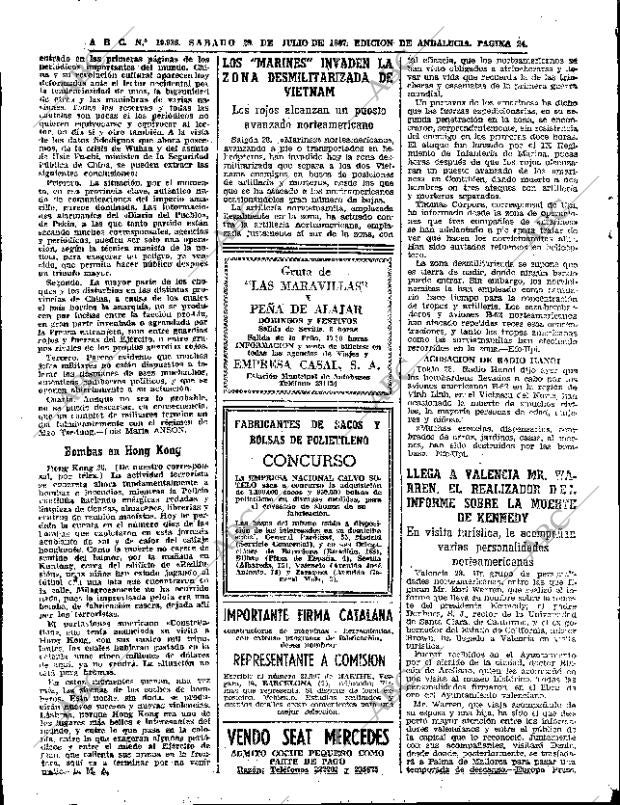 ABC SEVILLA 29-07-1967 página 24