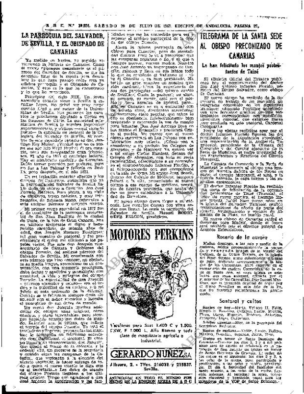 ABC SEVILLA 29-07-1967 página 27
