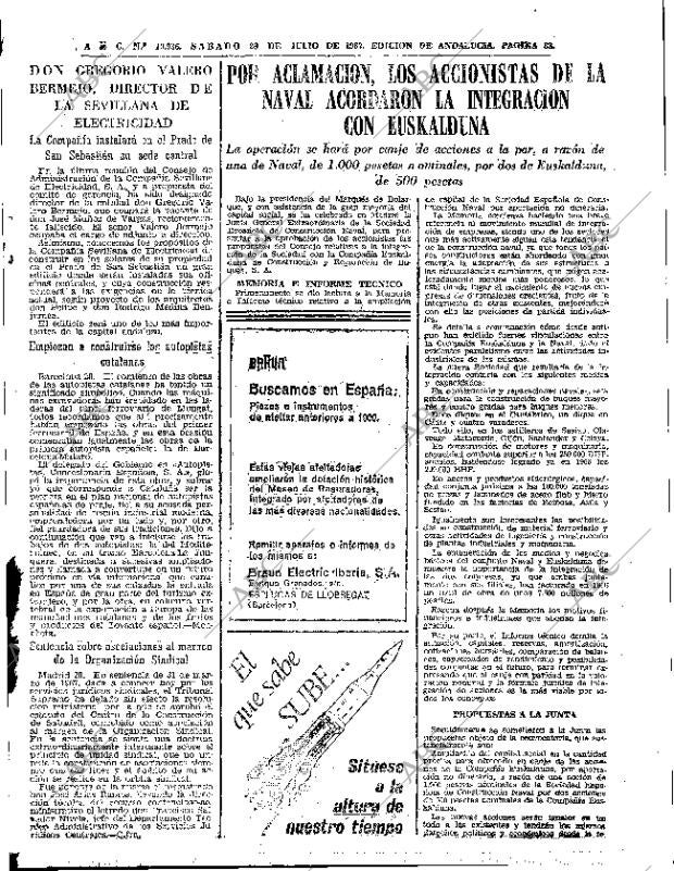 ABC SEVILLA 29-07-1967 página 33