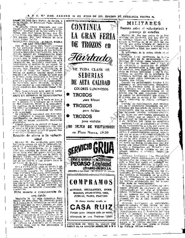 ABC SEVILLA 29-07-1967 página 36
