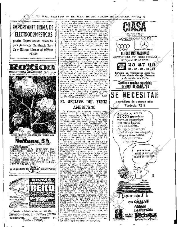 ABC SEVILLA 29-07-1967 página 46