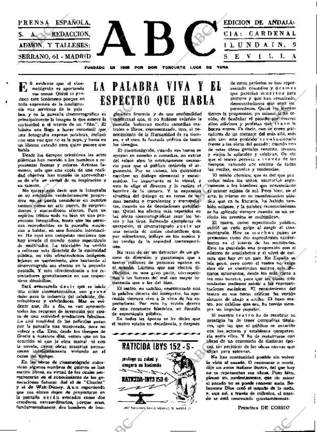 ABC SEVILLA 30-07-1967 página 3