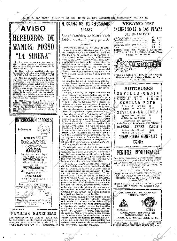 ABC SEVILLA 30-07-1967 página 36