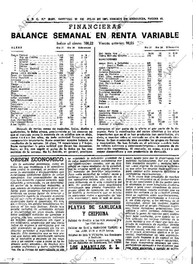 ABC SEVILLA 30-07-1967 página 47