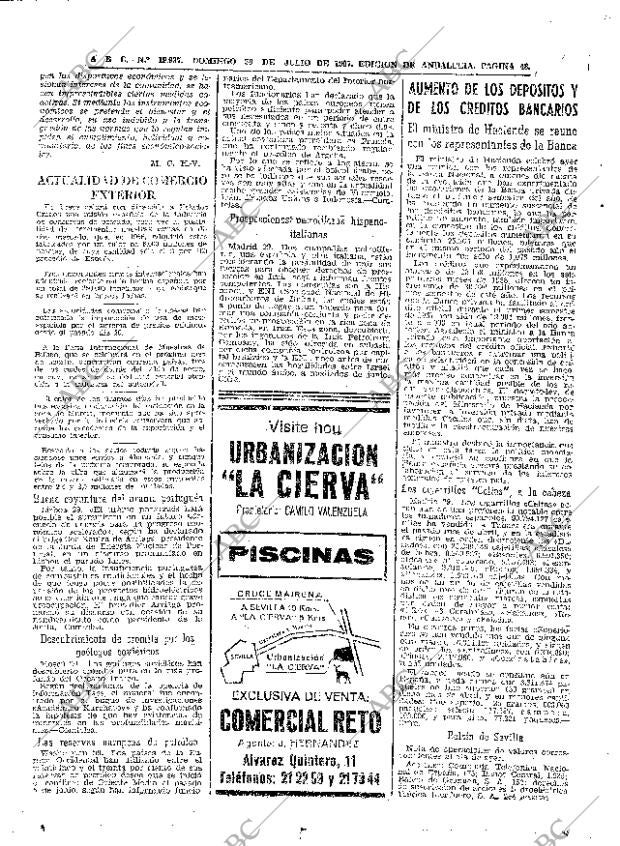 ABC SEVILLA 30-07-1967 página 48