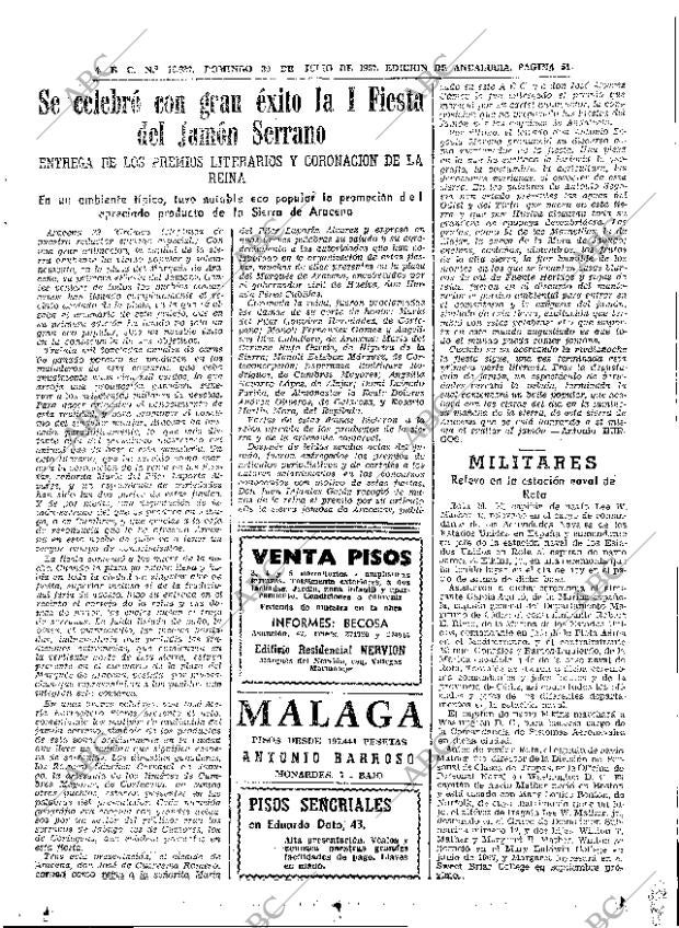 ABC SEVILLA 30-07-1967 página 51