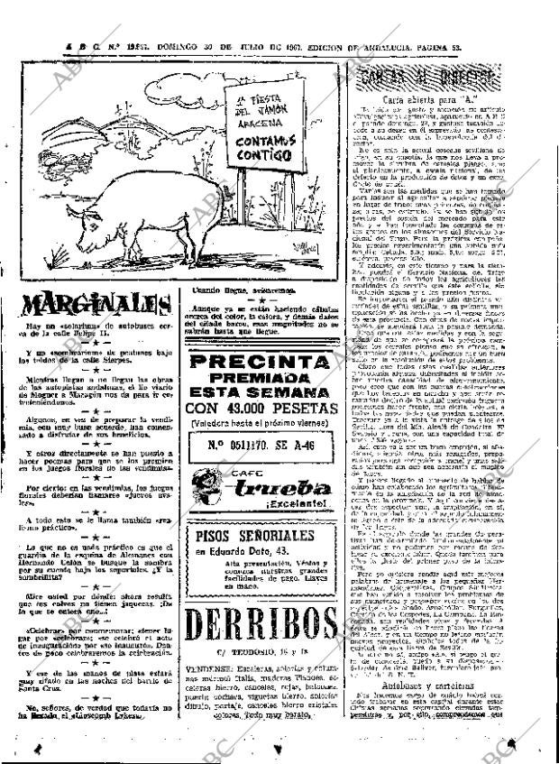 ABC SEVILLA 30-07-1967 página 53