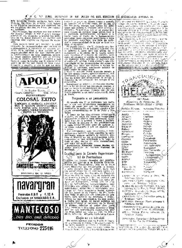 ABC SEVILLA 30-07-1967 página 54