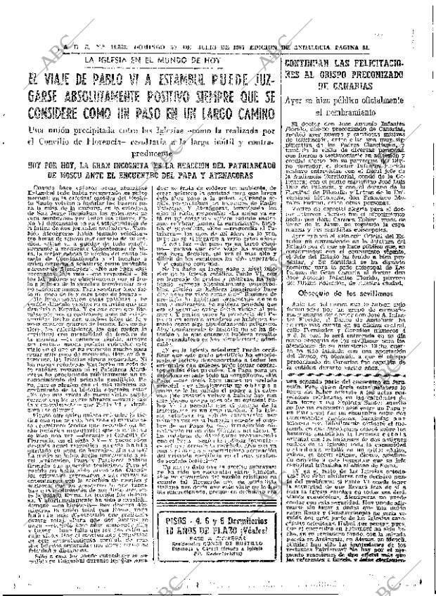 ABC SEVILLA 30-07-1967 página 61