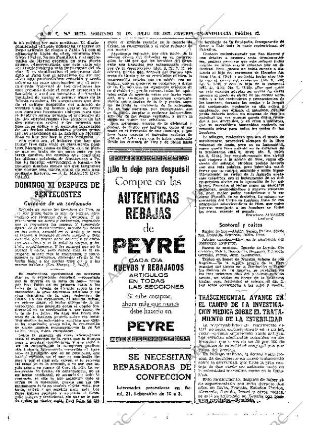 ABC SEVILLA 30-07-1967 página 62