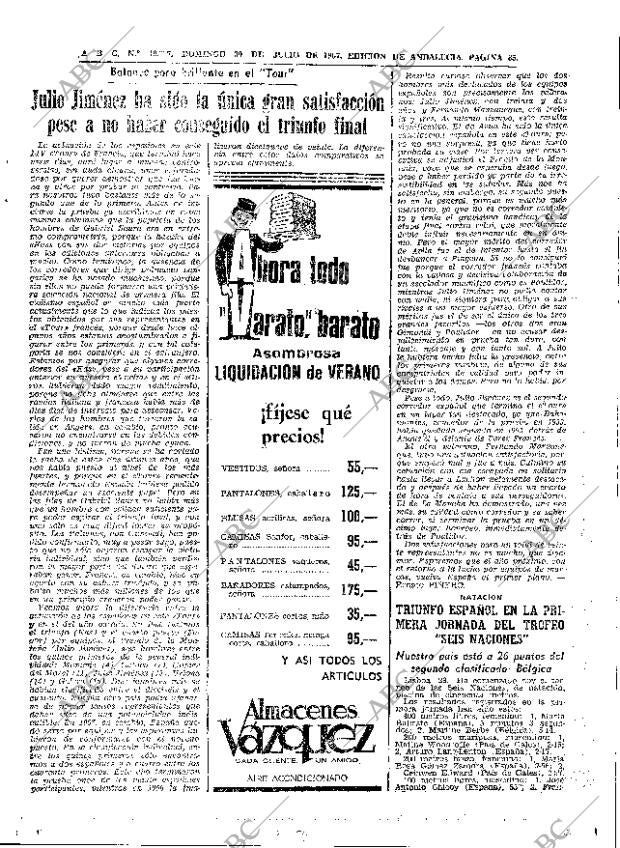 ABC SEVILLA 30-07-1967 página 65