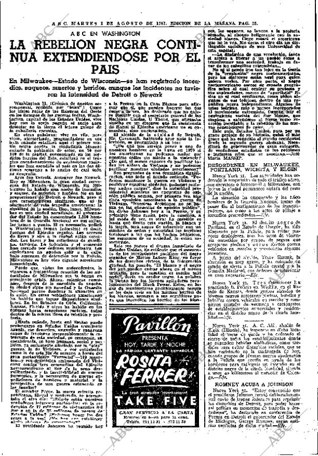 ABC MADRID 01-08-1967 página 25