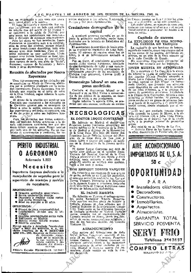 ABC MADRID 01-08-1967 página 44