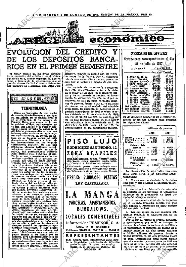 ABC MADRID 01-08-1967 página 49