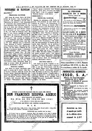 ABC MADRID 01-08-1967 página 67