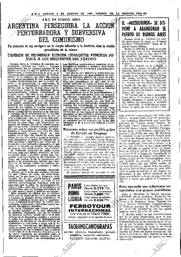 ABC MADRID 05-08-1967 página 29