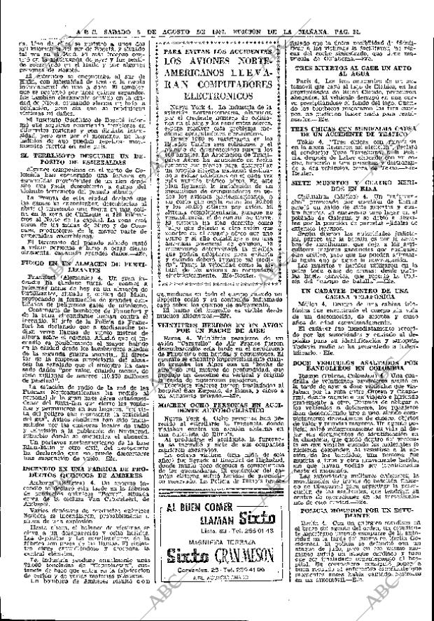 ABC MADRID 05-08-1967 página 34