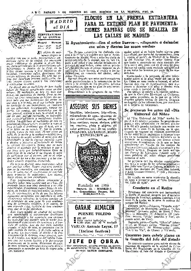 ABC MADRID 05-08-1967 página 45