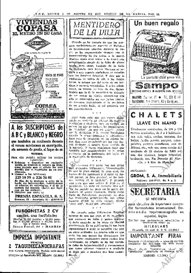 ABC MADRID 05-08-1967 página 48