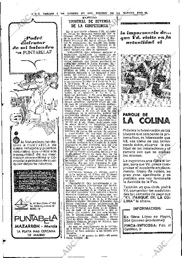 ABC MADRID 05-08-1967 página 58