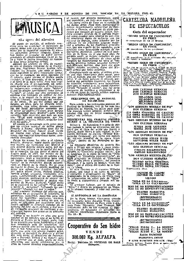 ABC MADRID 05-08-1967 página 63