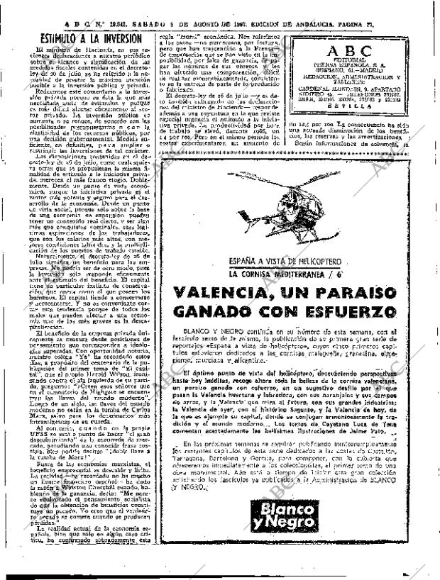 ABC SEVILLA 05-08-1967 página 27