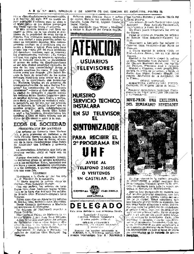 ABC SEVILLA 06-08-1967 página 50