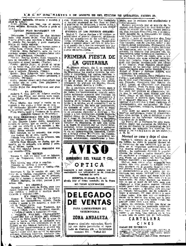 ABC SEVILLA 08-08-1967 página 50