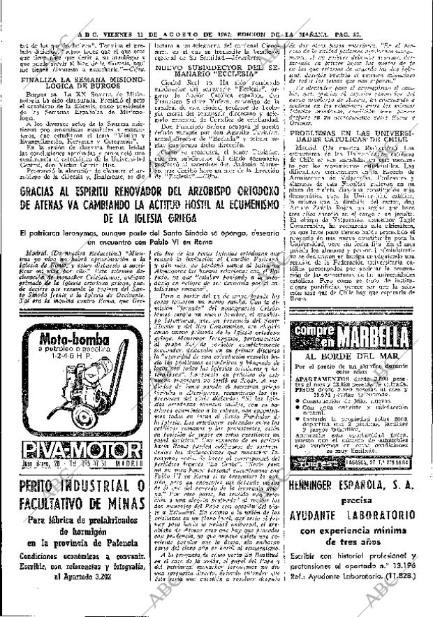 ABC MADRID 11-08-1967 página 36