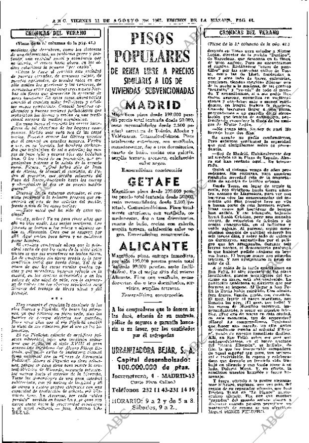 ABC MADRID 11-08-1967 página 44