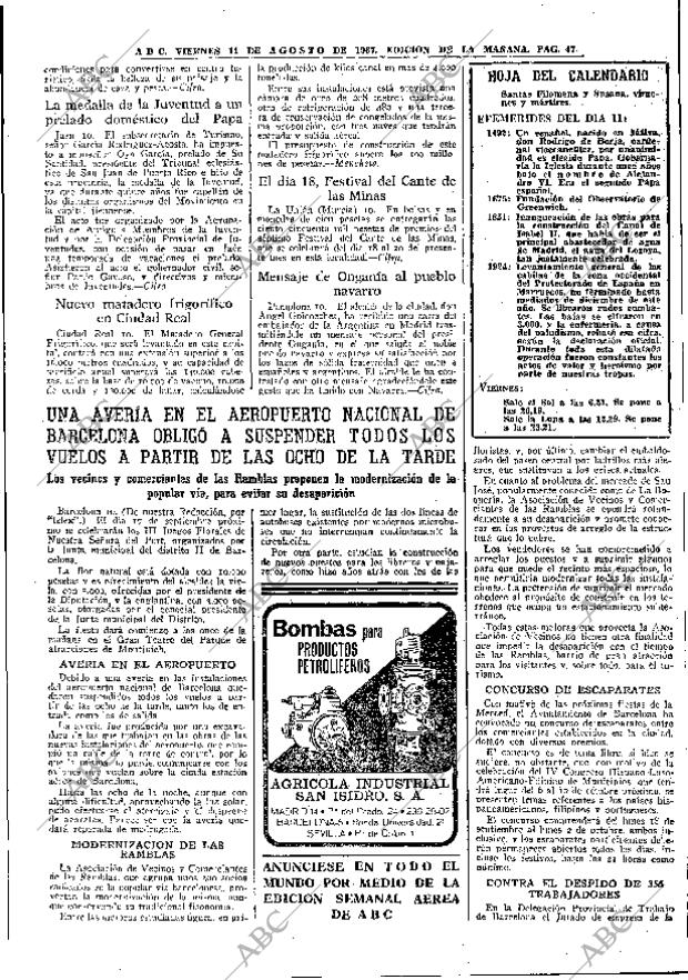 ABC MADRID 11-08-1967 página 47