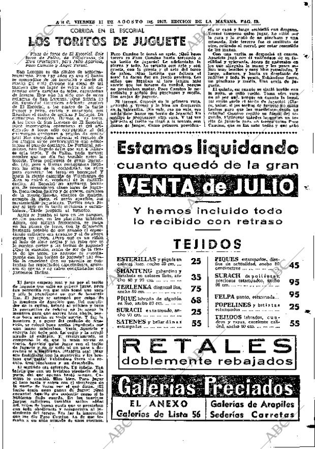 ABC MADRID 11-08-1967 página 59