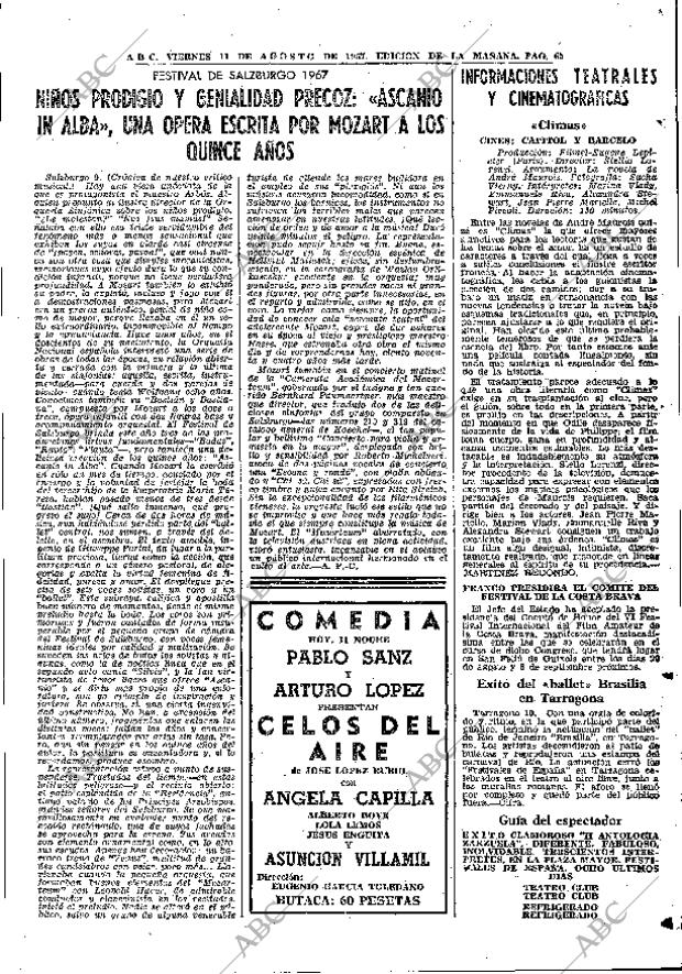 ABC MADRID 11-08-1967 página 65