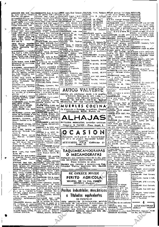 ABC MADRID 11-08-1967 página 70